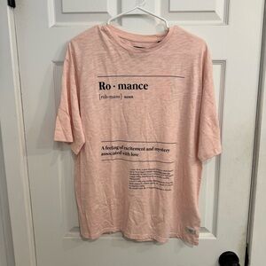 SUPERDRY Ellison Graphic Tee - ROMANCE - Peach Whip - Size Small (retail $40)